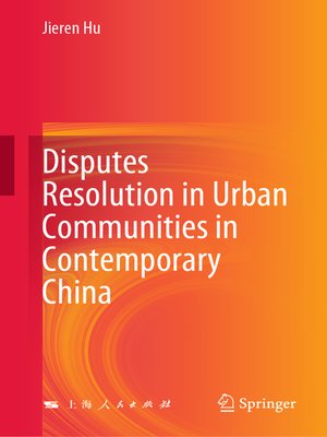 cover image of Disputes Resolution in Urban Communities in Contemporary China